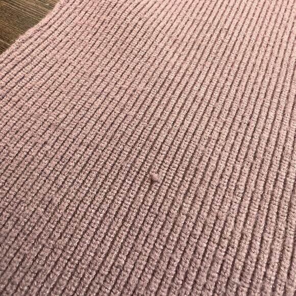 Free People Ribbed Knit Sweater Oversized Turtleneck Cream Women’s Medium - Picture 7 of 7